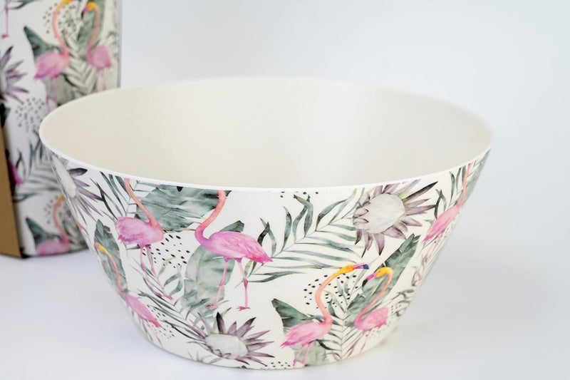 Cuisine Art - Florence - Eco-Friendly Bamboo Fibre Bowl Round Bowls for Salads, Soups, Parties, BBQs, Events 24cm – 2.5L - Image 3